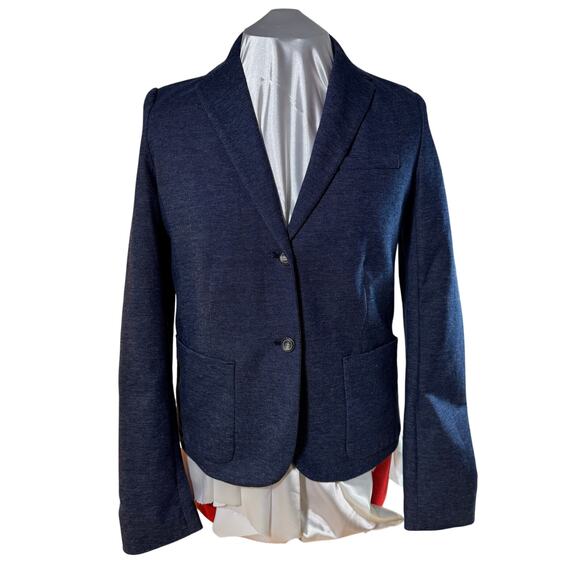 GAP Academy Denim Look Blazer Fully Lined Cute Classic Blazer - Picture 1 of 8
